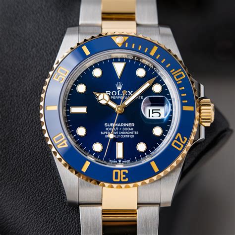 rolex two tone submariner blue review|Rolex Submariner two tone review.